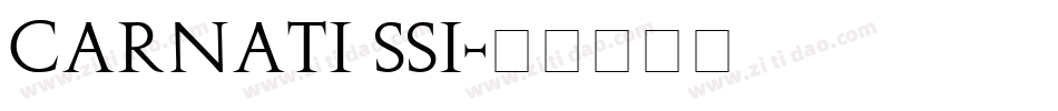 Carnati SSi字体转换